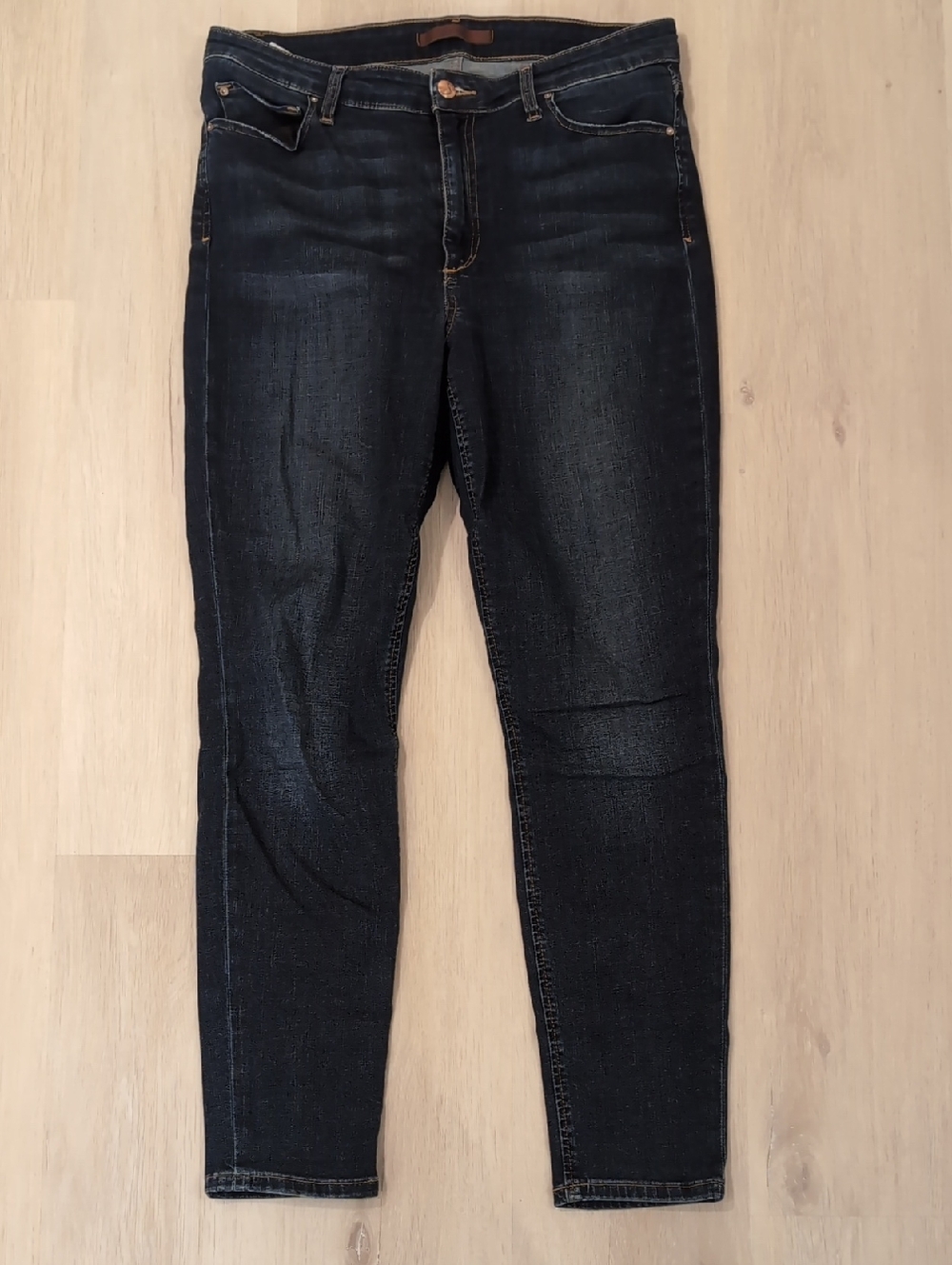 Joe's Jeans Women’s Skinny Jeans in Dark Blue Stretch Denim